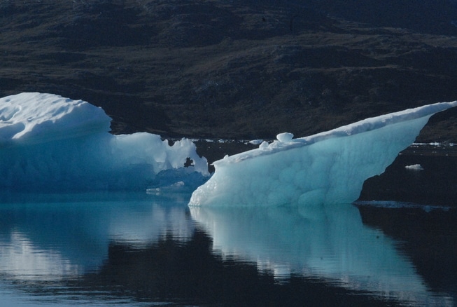 isberg smelting temperatur co2 global oppvarming