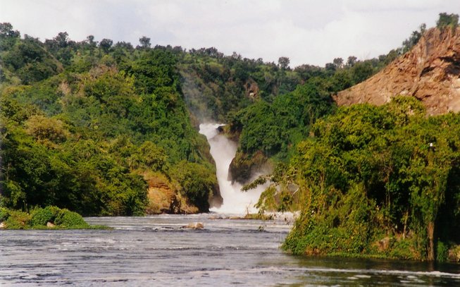 vannfall natur elv skog grønt Murchison falls