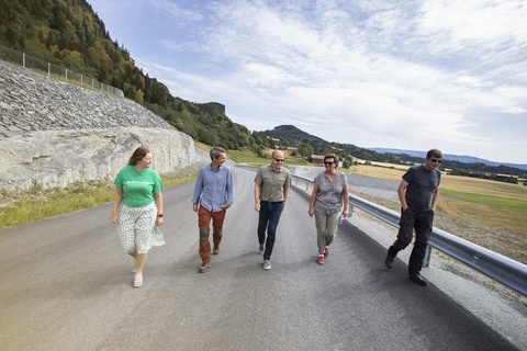 Medlemmer av Naturvernforbundet på motorveien