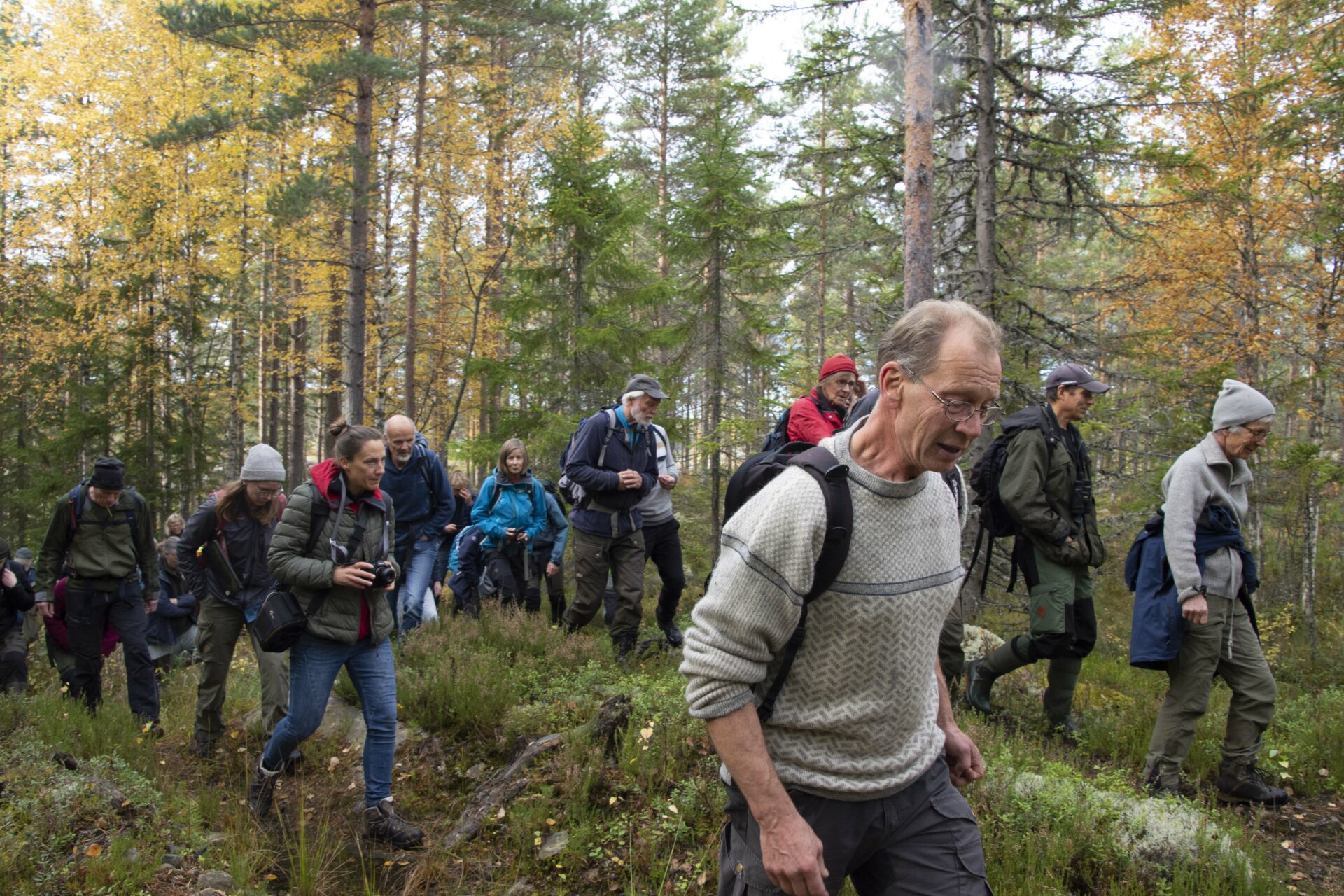 Gjermund Andersen, leder i Naturvernforbundets skogutvalg, ved Follsjå 2022, foto: Tor Bjarne Christensen
