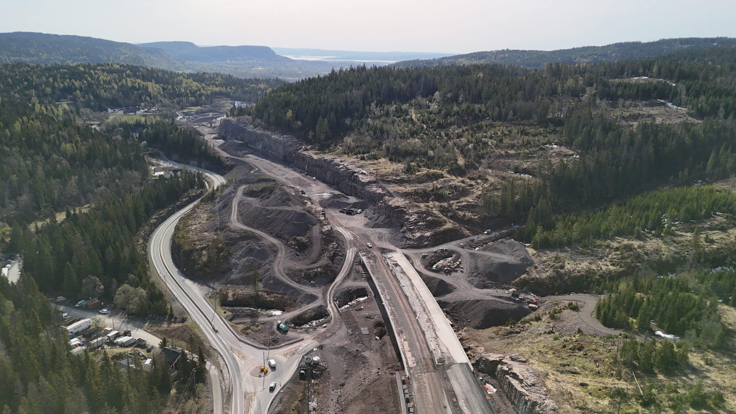 Motorvei under bygging mellom Oslo og Hønefoss