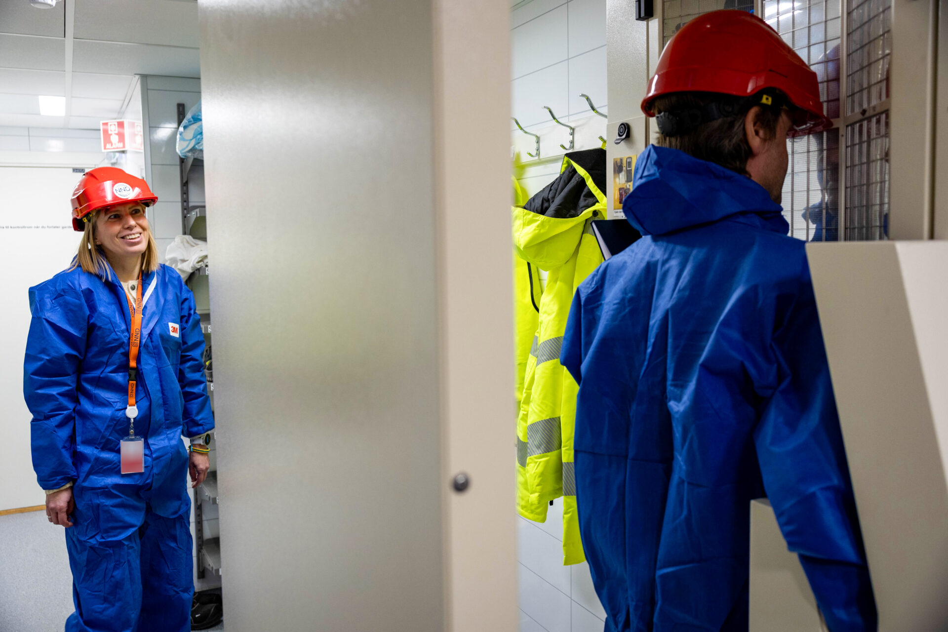 Skanning av radioaktivitet ved Haldenreaktoren.