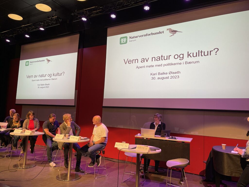 Kari Balke Øiseth holdt åpningsinnlegg på vegne av Naturvernforbundet i Bærum