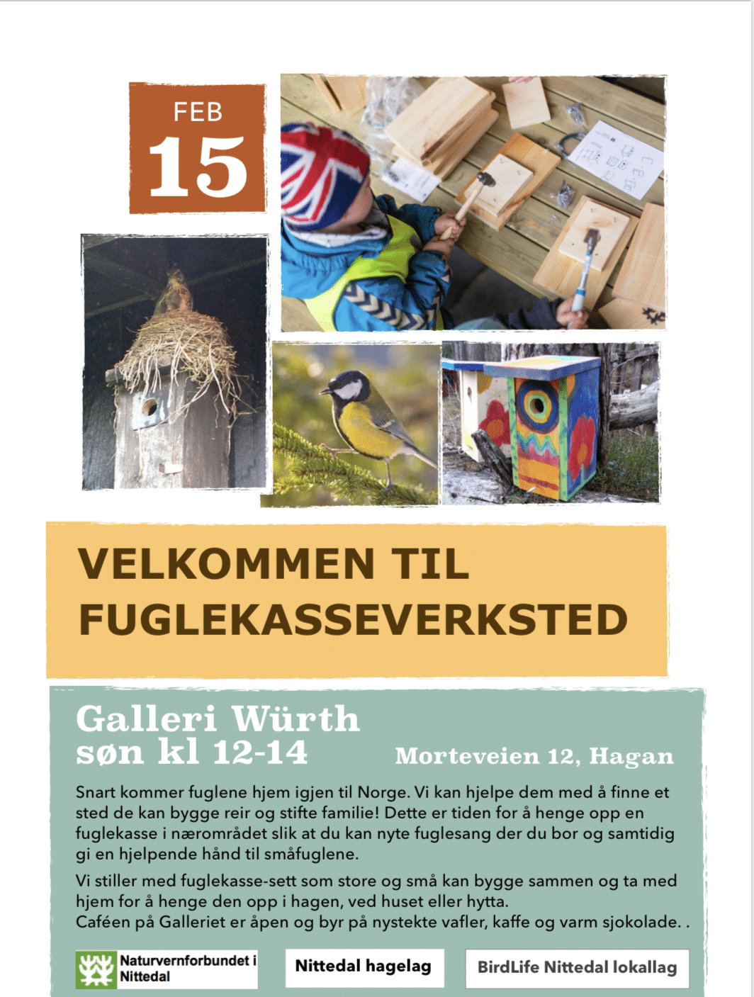 plakat fuglekasseverksted