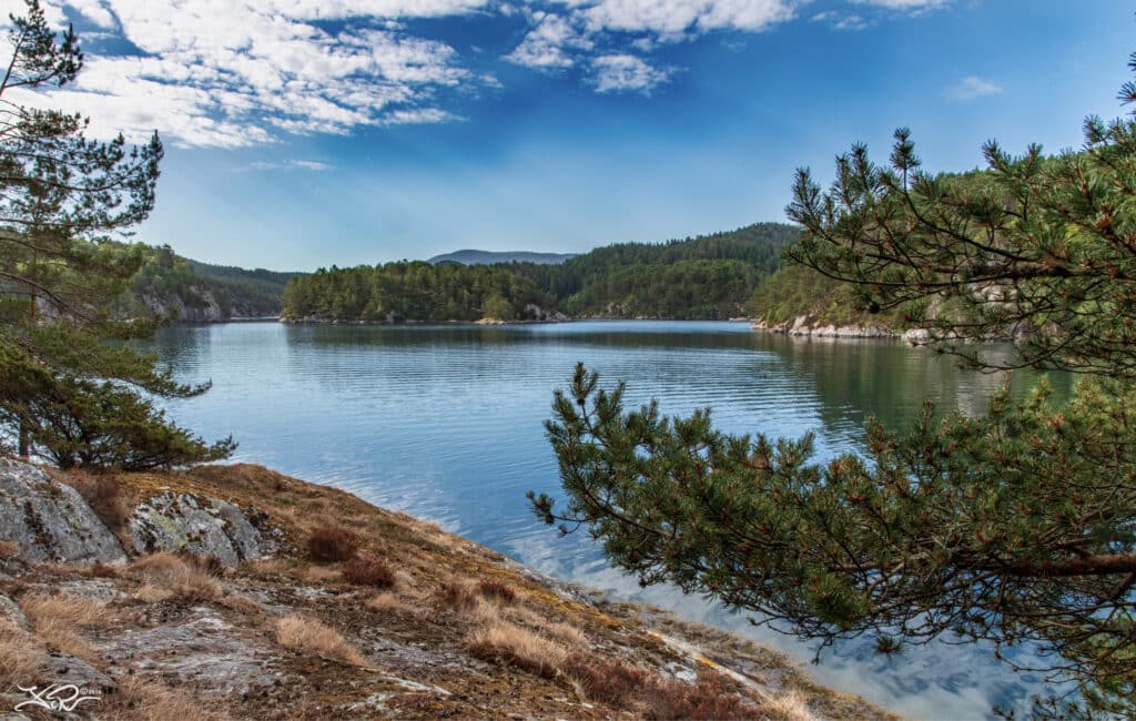 Naturskjønt bilde fra Tysnes, hvor Hordfast-traseen er planlagt