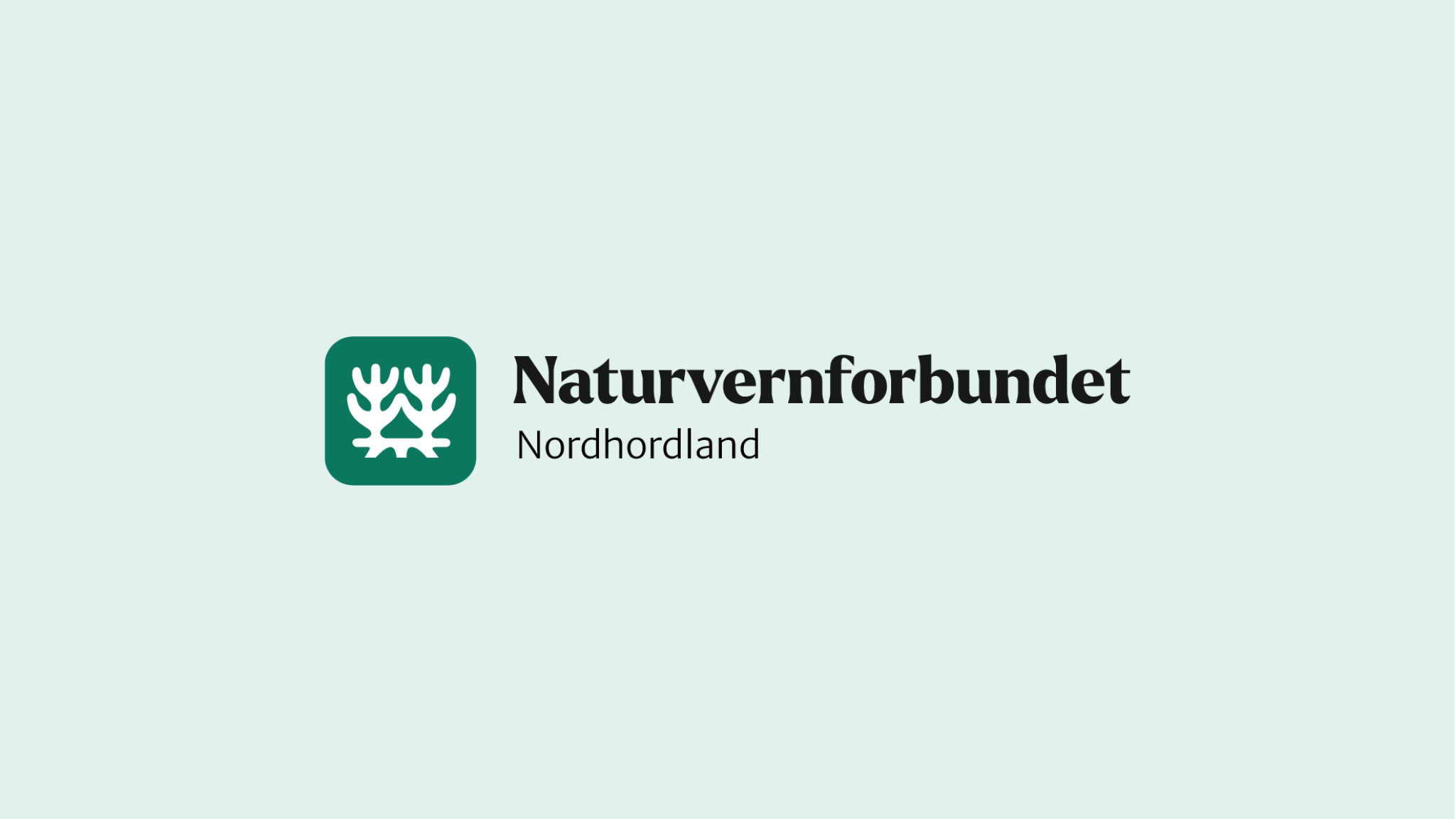 Grønt banner med logoen til Naturvernforbundet Nordhordland
