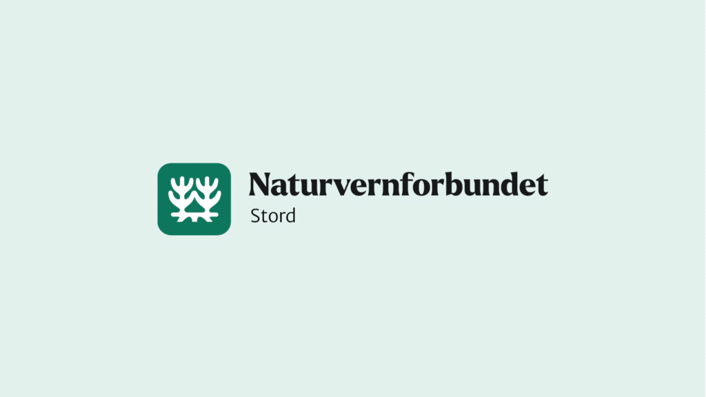 Grønt banner med logoen til Naturvernforbundet Stord