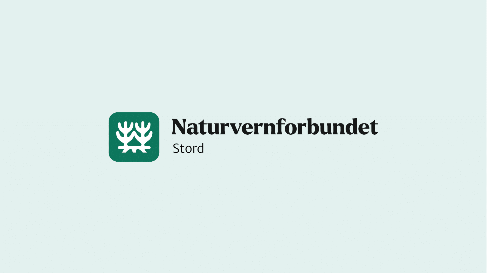 Grønt banner med logoen til Naturvernforbundet Stord