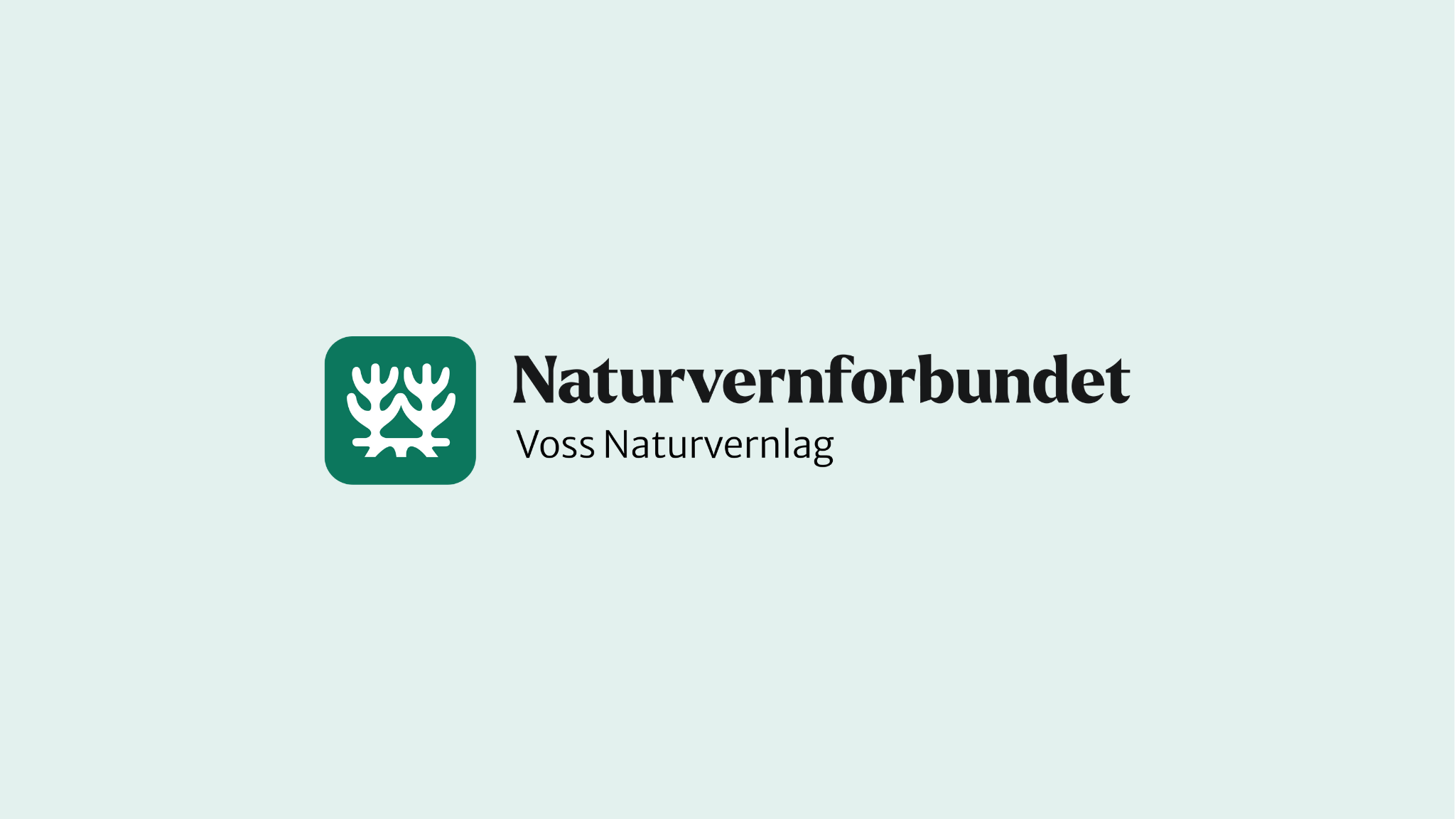 Grønt banner med logoen til Naturvernforbundet Voss