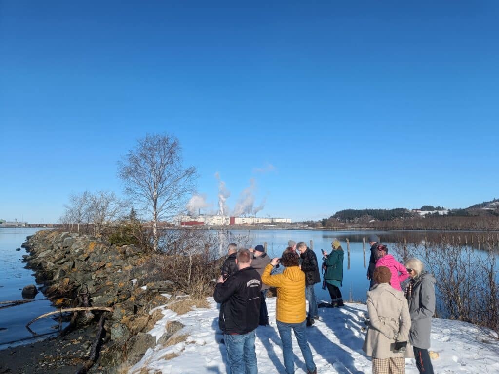 Den 25. mars hadde Naturvernforbundet i Trøndelag årsmøtet sitt på Levanger, en av grunnene til dette var på grunn av utbyggingsplaner ved Fiborgtangen. Foto: Naturvernforbundet i Trøndelag