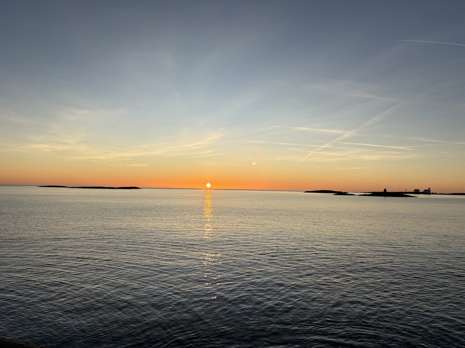 solnedgang over Grimstad