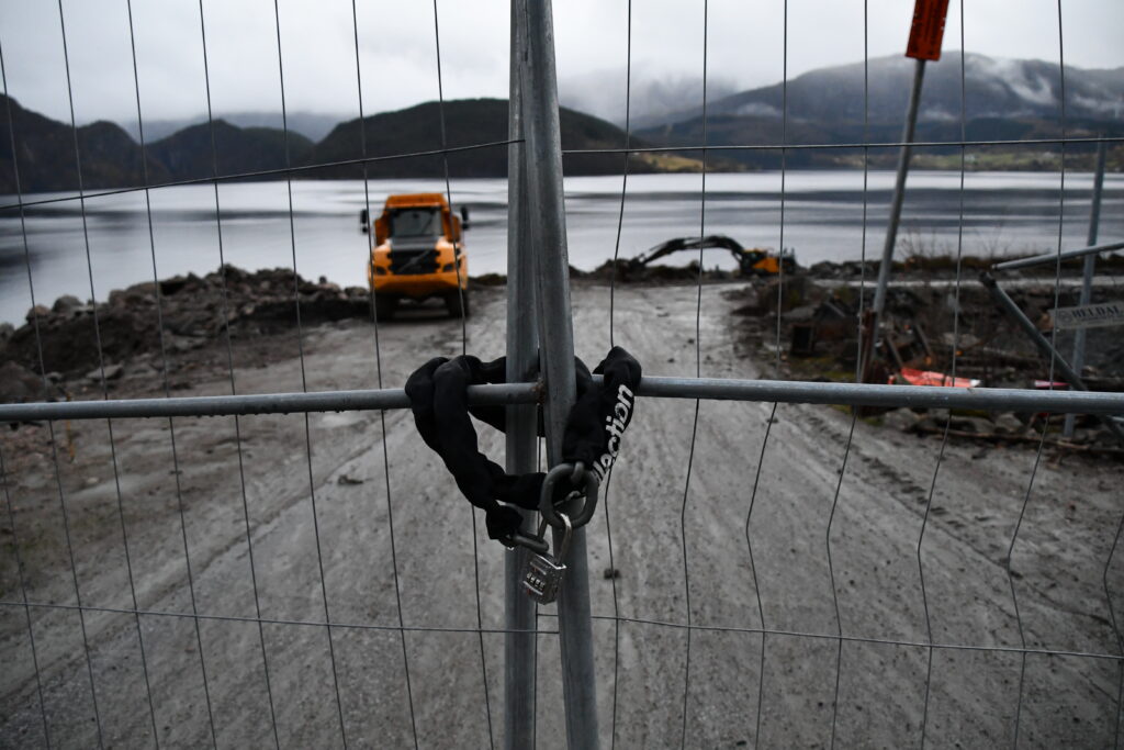 Gruveselskapet Nordic Minings gruveanlegg på Engebø ved Førdefjorden